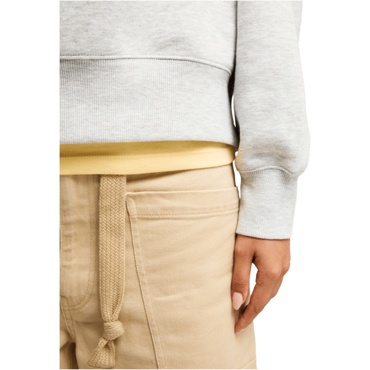 2026 Roxy Womens Everfree High Collar Sweatshirt ERJFT05137 - Light Grey Heather